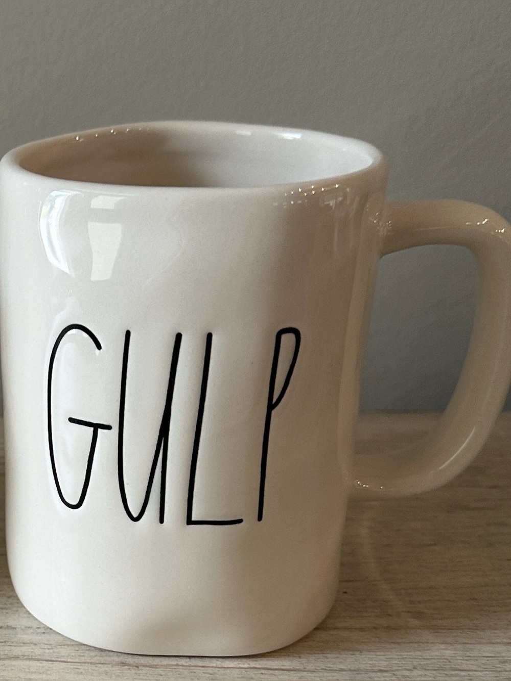 White Ceramic Mug GULP
